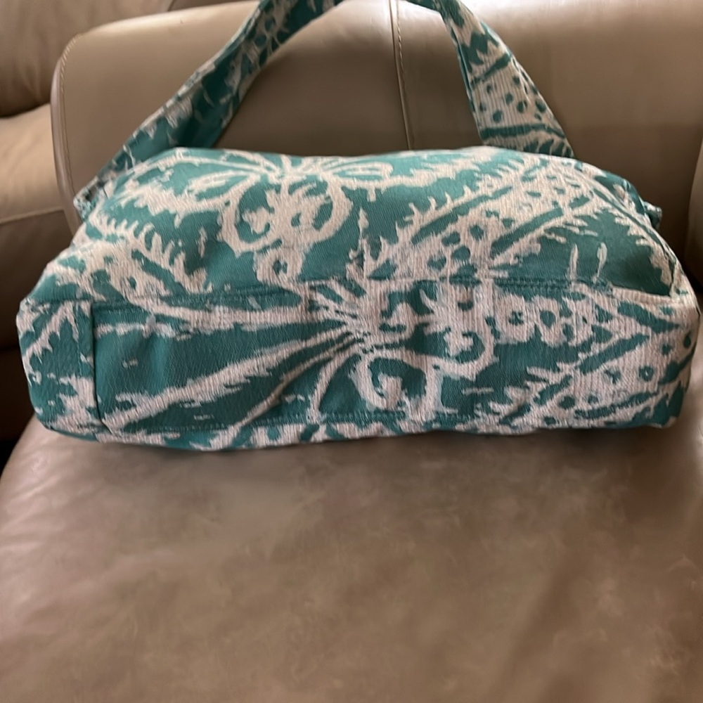 Hand made Turquoise Patterned Bag - Picture 4 of 7
